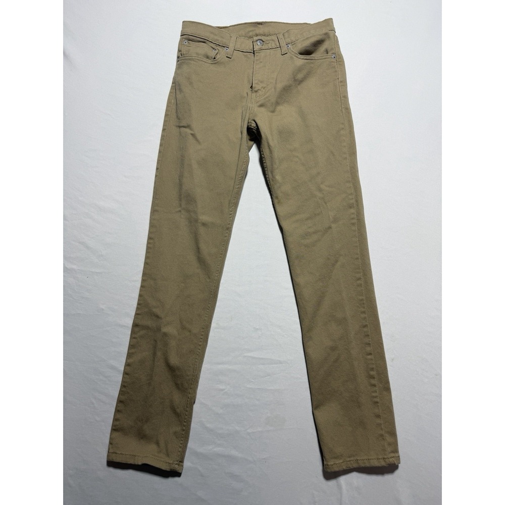 Levi's 511 Slim Fit Pants Mens 32x34 Khaki Tan Stretch